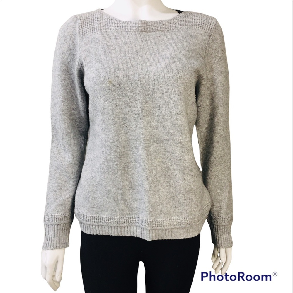 HEKLA & Co. Italian Made Marino Wool Cashmere Sweater Size LG